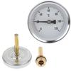 High Quality Bimetallic Thermometer 120C Water Temp Gauge Copper Sheath Suitable for Industrial Tank