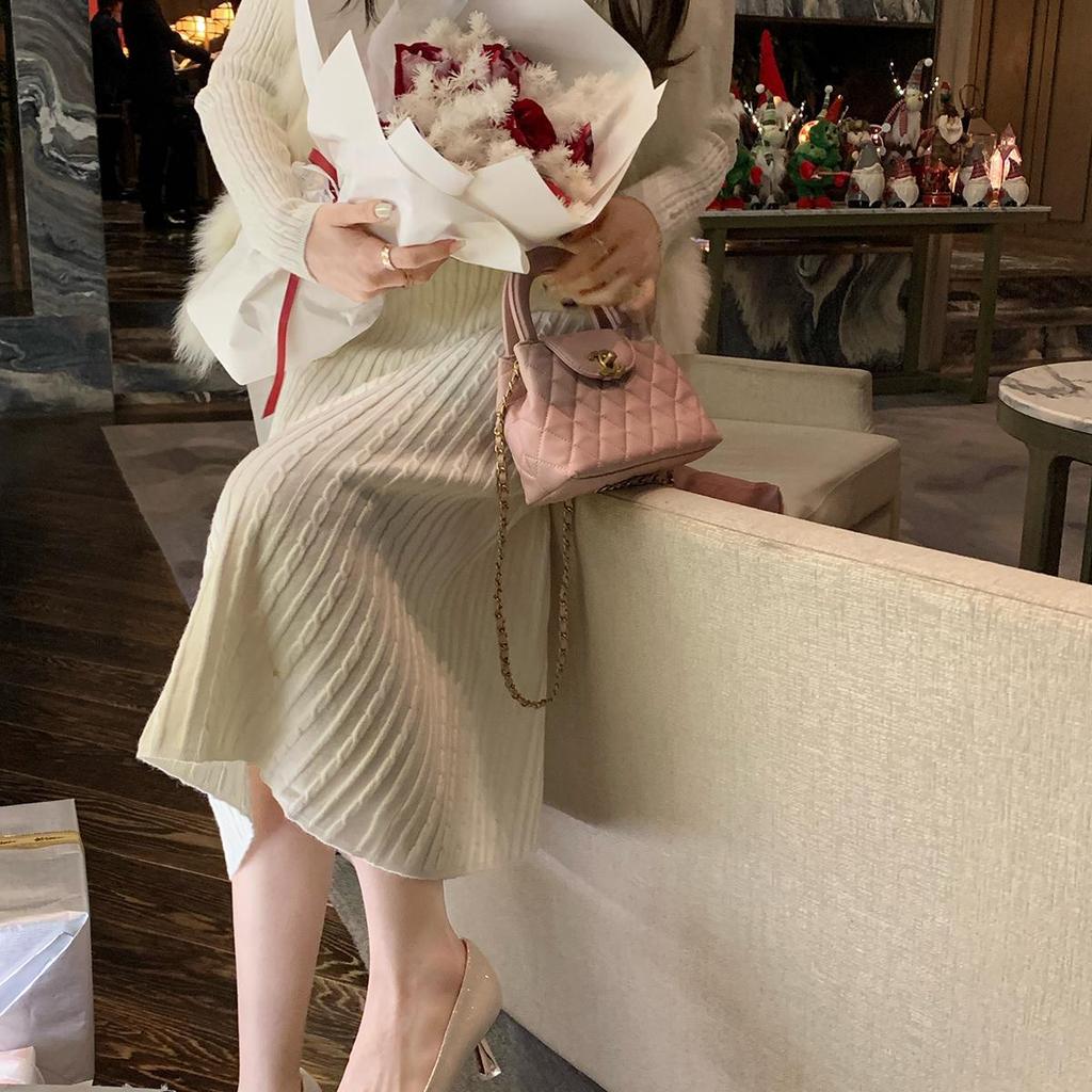 Sheepskin Version of Grape Mother, the Same Sparkling Rhinestone Single Shoes, Women's French Temperament, Pointed Tip, Thin Heel, Shallow Mouth, Wedd