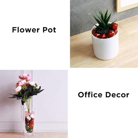 Pack of 100 Gm Reiki Healing Crystal Tumble Stone for Vastu Gemstone Pebbles Glossy Stones Fish Tank Aquarium Accessories Table Decorative Itmes