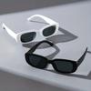 2PCS Rectangular Sunglasses Frame Men Women Same Style Sunglasses All-Match Square Glass