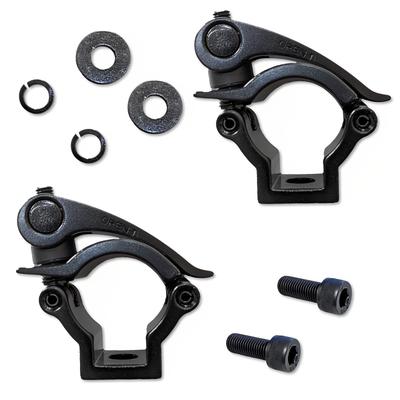 Solunaterra Shovel Holder, Universal Fit for Jimny, 4WD, Off-Road, Clamp Set of 2 (Black)