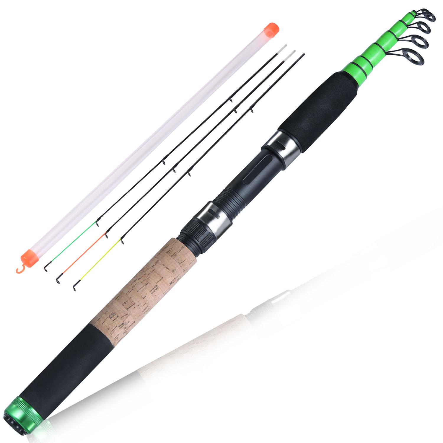 

Удочка 3 м Телескопическая удочка 2 цвета Спорт на открытом воздухе Пресноводная рыбалка Путешествия Удочка 3m зелёный