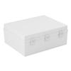 Electrical Junction Box Plastic Buckle Waterproof Project Box Electrical Enclosure with Grey Cover Mounting Plate