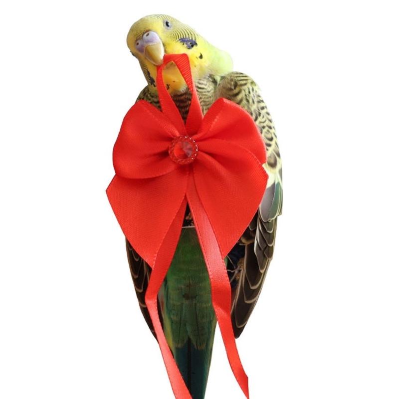 Reusable Pet Bird Diaper with Bowknot Comfort for Cockatiel Parrots Bird Nappy Flying Suit Pineapple Print