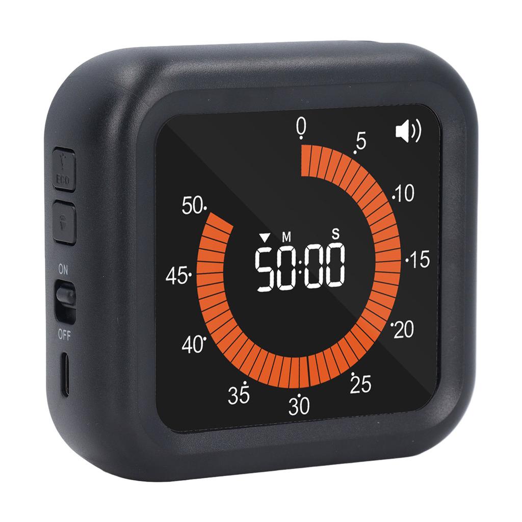 Visual Timer Silent Rechargeable Magnetic Back Countdown Up Digital Timer with Stand for Study