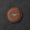 Car Cup Holder Pad Leather Badge Slot Non-slip Coaster Mat Car Styling for Ford Focus 2 3 Mondeo Mk3 F150 Fusion Mustang Mk7
