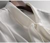Elegant Women's Ribbon Shirt - Spring/Autumn Top