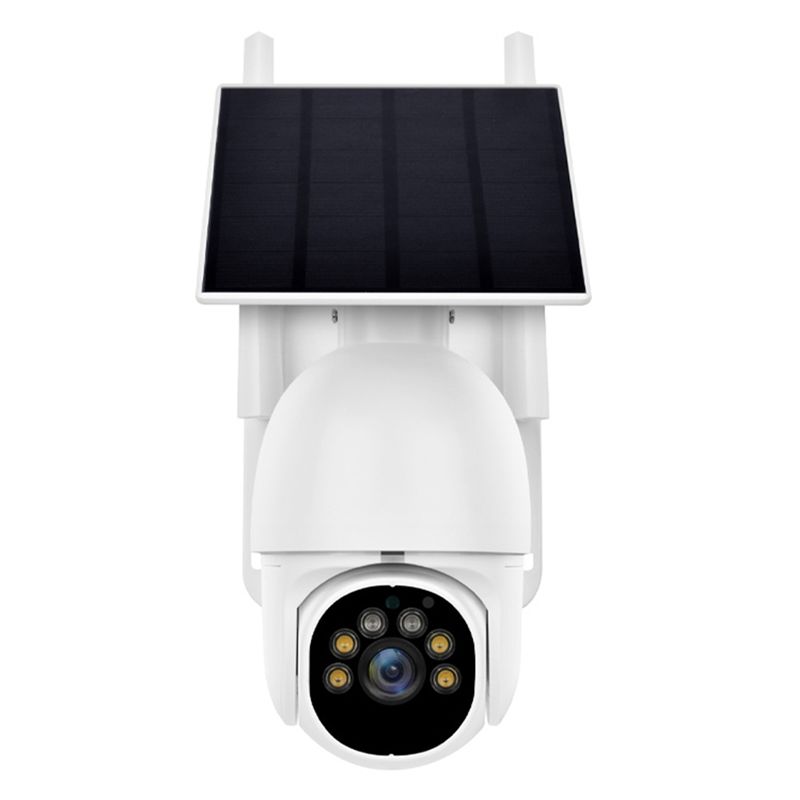 ABUO-Wifi Outdoor Cameras Wireless Security Surveillance Camera Low Power Consumption 360°View Spotlight EU Plug