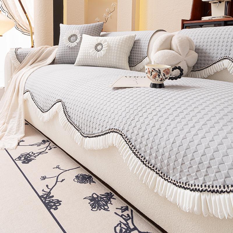Summer New Sofa Cushion Summer Non-Slip Mat Seat Cushion Cool Feeling Irregular Sofa Cover Special-Shaped Cover