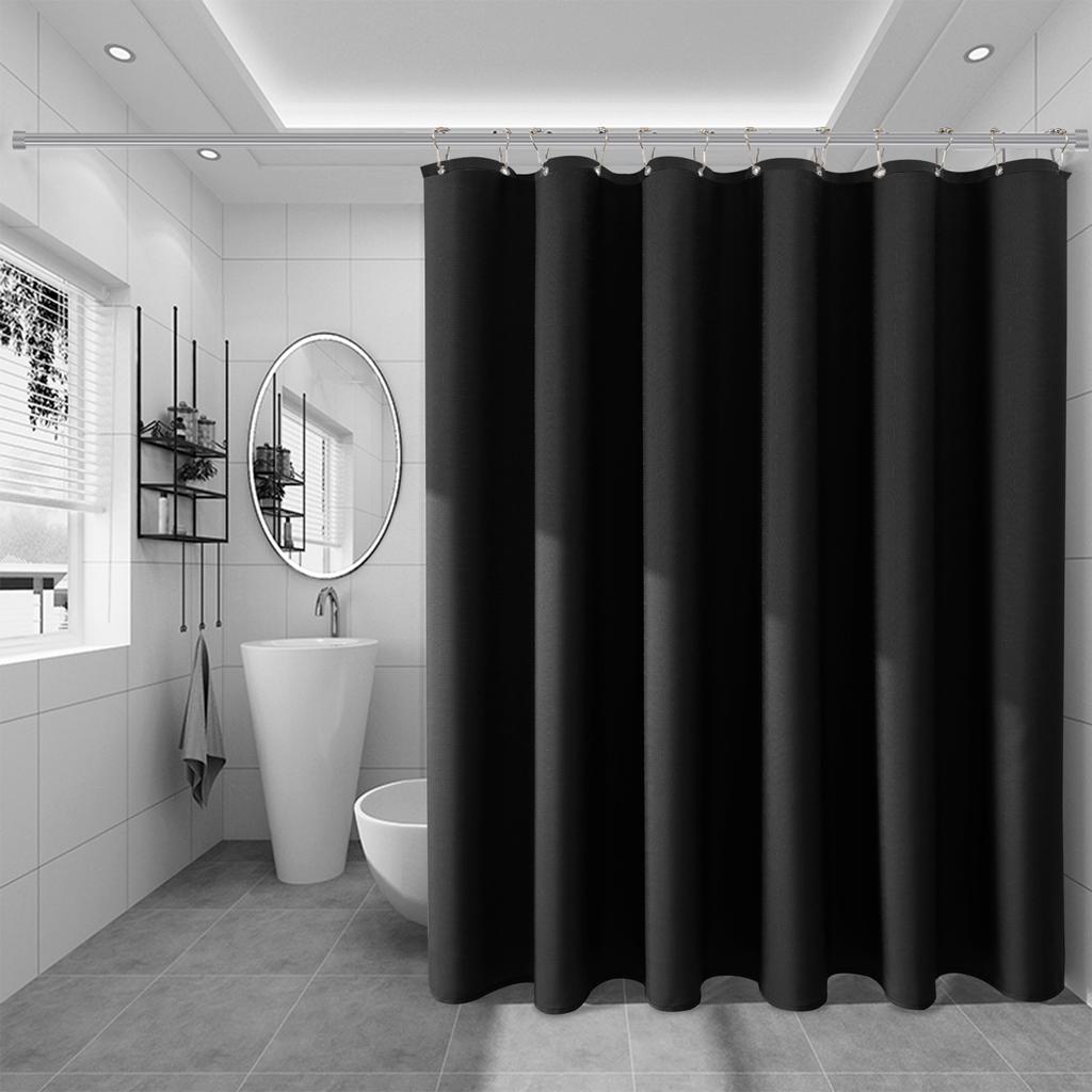 Shower Curtain Solid Color Bathroom Curtain Household Bathing Curtain Shower Curtain for Home Hotel