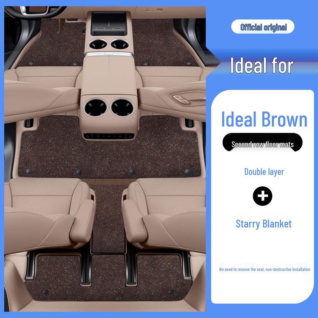 Ideal i8 Full Coverage Odorless Floor Mats – Eco-Friendly Leather Car Interior Protection