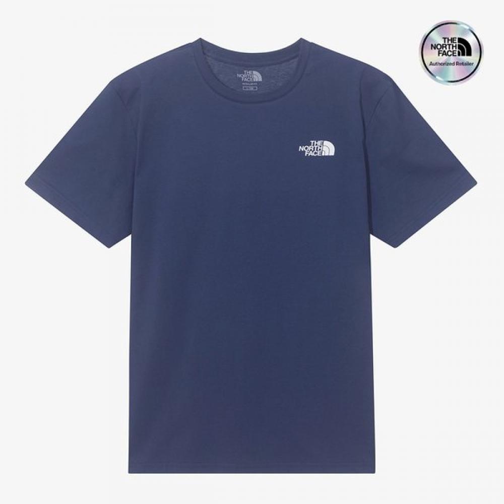 The North Face White Label Cotton Short Sleeve Round Tee Nt7ur00l Navy NAVY/085