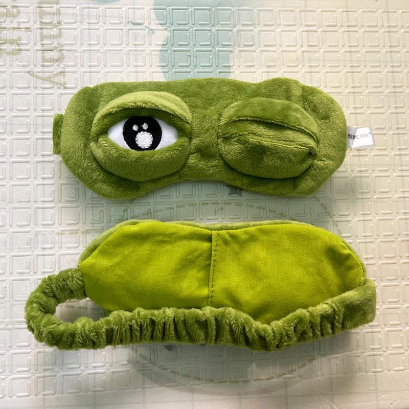 Lonely Frog Sad Eye Mask - Breathable & Funny Anime-inspired Peripherals