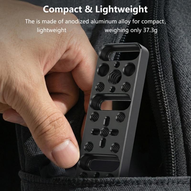 Multifunction Mounting Plate Cheese Plate With 1/4inch-20 And 3/8inch-16 Connection Board For Photographic Equipment