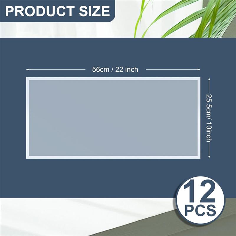 Protective Film For Sandblast Cabinet Lens 6-Pack 22 X 10 Inch Adhesive Clear Polyester Visibility Sandblasting Film