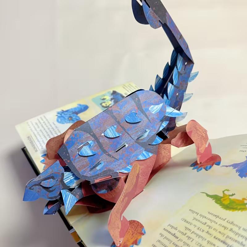 3D Encyclopedia Prehistorica Dinosaurs Marine Organism Folding Pop-Up Book Diverse Dinosaur Species Guide Perfect Gift