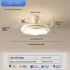 2025 Modern Silent Ceiling Fan with Integrated Light for Bedroom or Restaurant