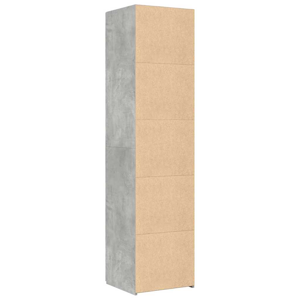 Highboard Concrete Grey 45 x 42.5 x 185 cm Engineered Wood