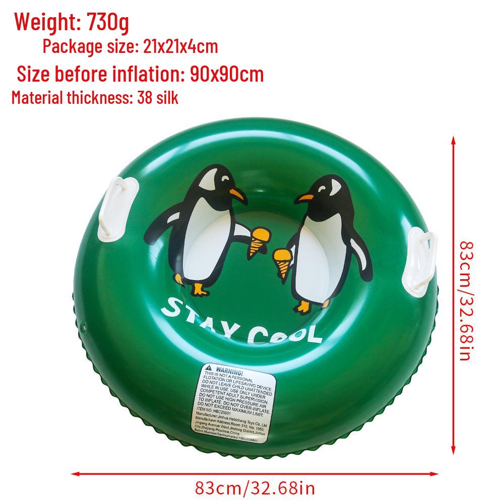 Inflatable Cold-Resistant Snow Tube for Kids - Anti-Rollover Design