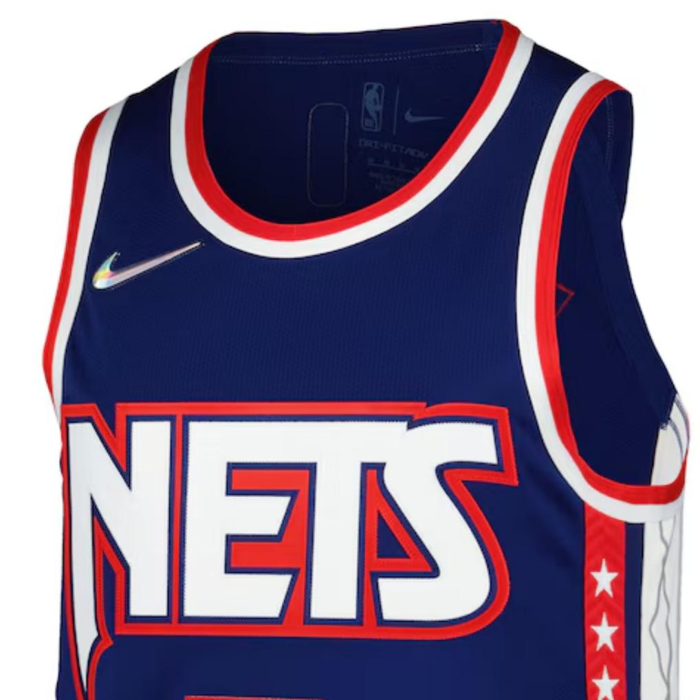 Nike NBA Kevin Durant Brooklyn Nets Basketball Jersey Unisex Blue DB3663-492
