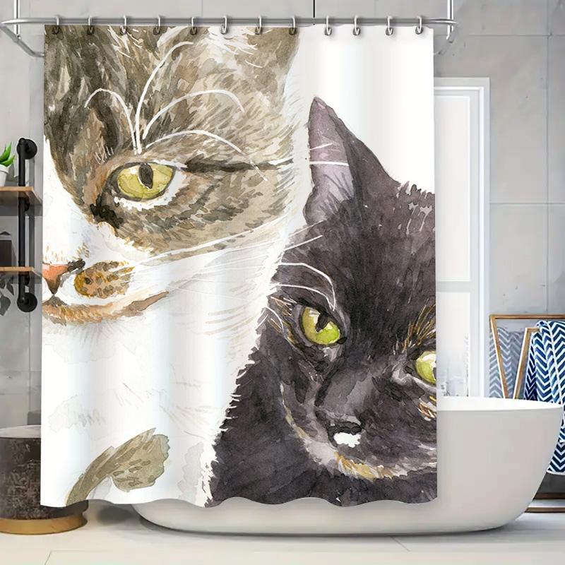 

Bathroom Decor: Custom Name Shower Curtain With Striped Design In Pink Purple Colors Perfect For Girls Bathrooms W60H190(CM)-1 Pcs