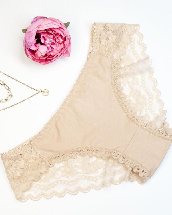 Mutandina in cotone con pizzo ISSA Plus