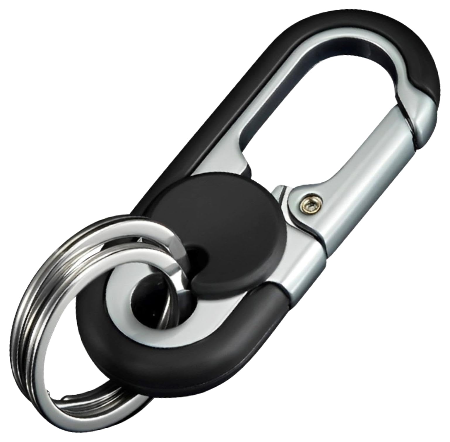 

[fogman] Keychain Stylish Ring Icing Metal Fittings Car Carabiner Cool чёрный
