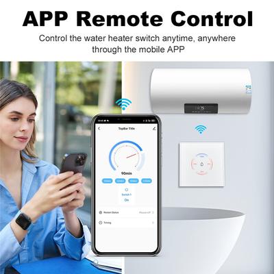 AB66-Tuya EU Wifi Smart Water Heater Boiler Switch 40A 8000W Smart Life App Control Works With For Alexa Google Home