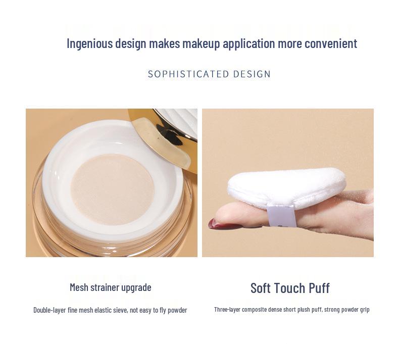 Cosnini Dlouhotrvající medový fixační pudr pro kontrolu mastnoty - Vhodný pro suchou, mastnou a smíšenou pleť.