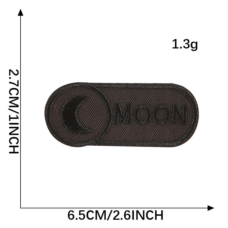 Embroidery Mark English Letter Embroidery Sticker, Cloth Label Sticker DIY Down Jacket Patch Sticker