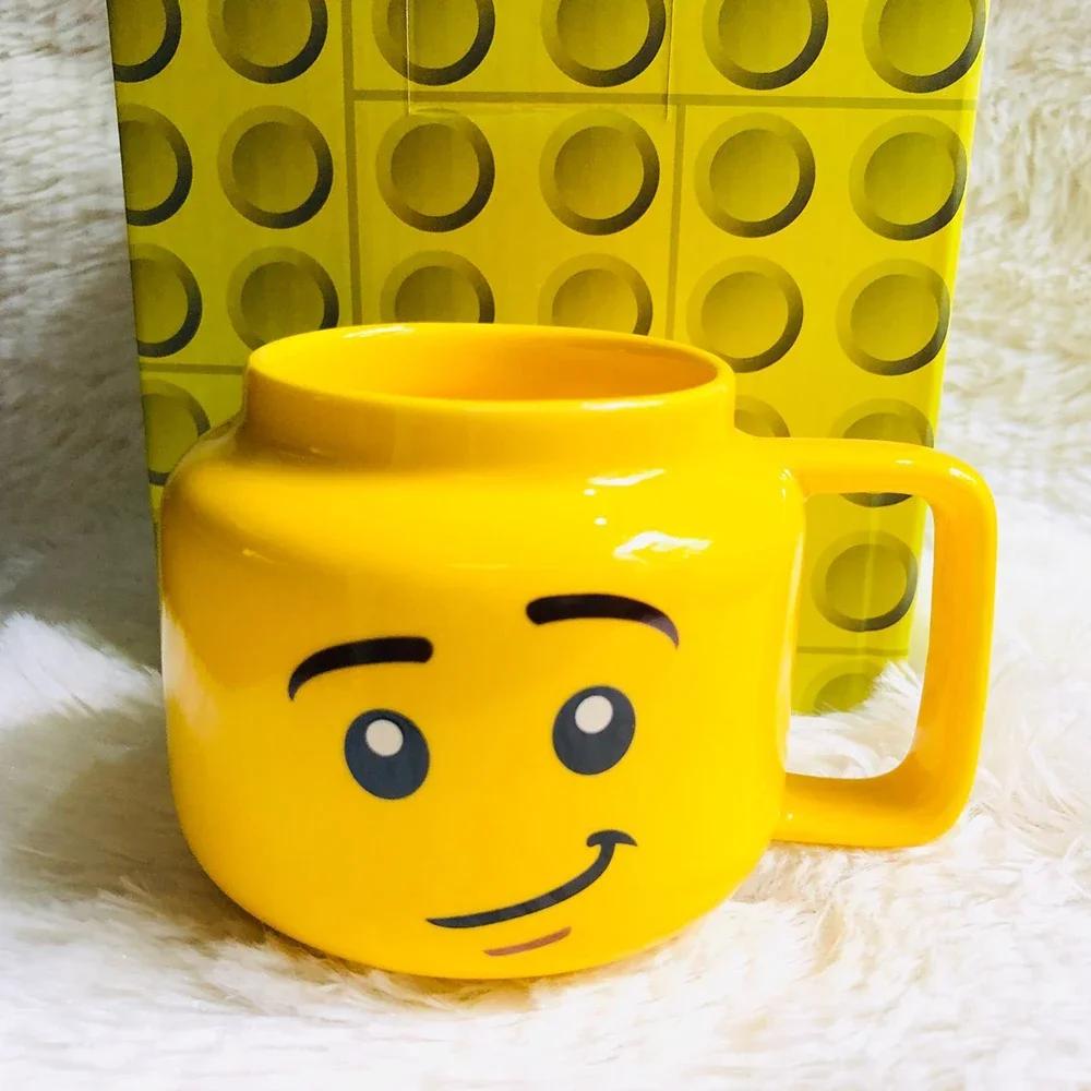 Cute Expression Ceramic Cup 250ML,Children Smiling Face Cup,Coffee Milk Tea Cartoon Mugs Brithday Christmas Gifts Funny Mug