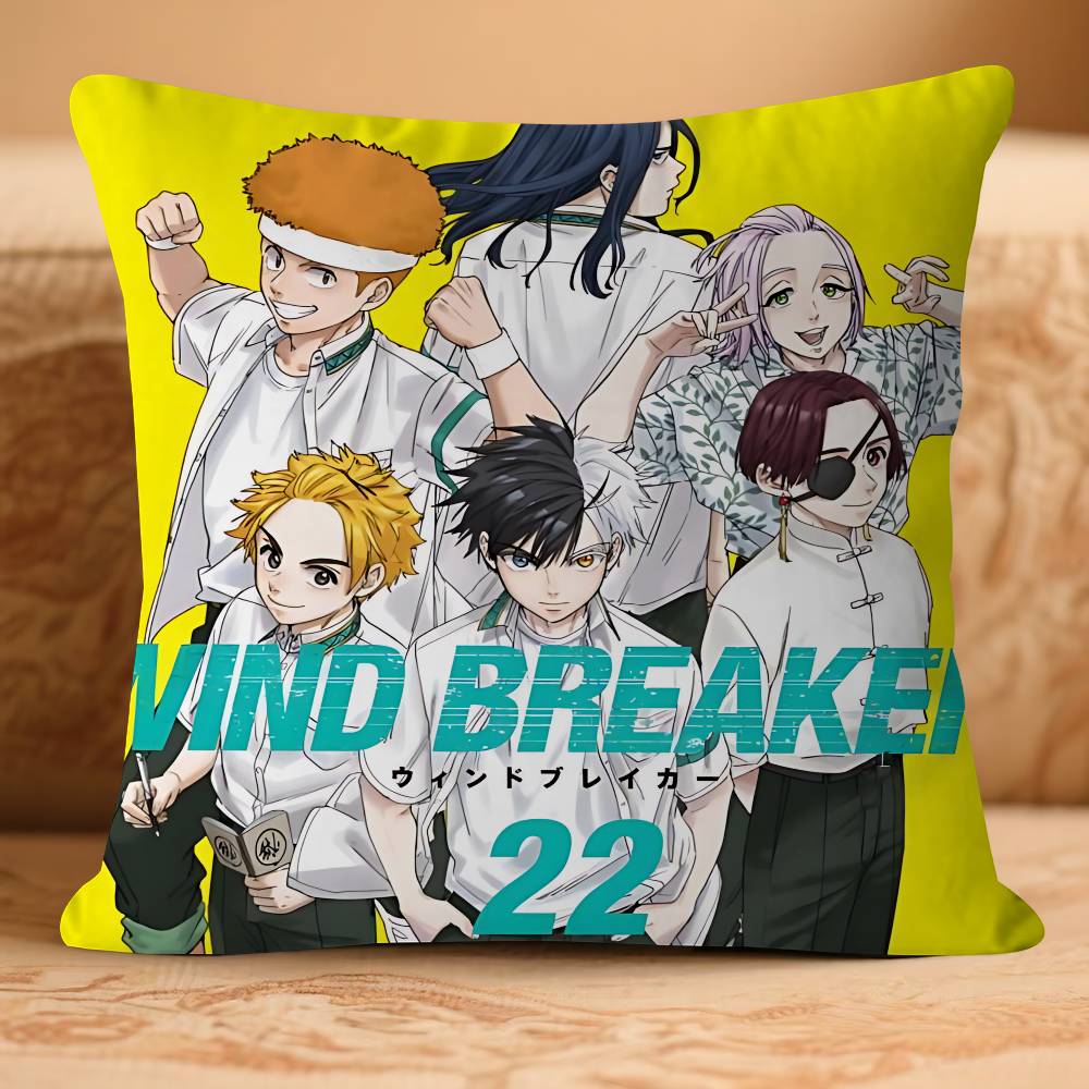 WIND Anime BREAKER Kissenbezug Dekokissen Sofa Heimdeko Hülle Kissenbezüge