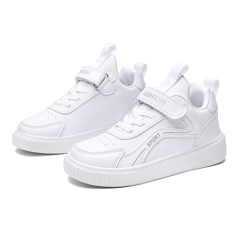Kids' Soft Sole White Sneakers - 2026 Spring/Autumn Stylish Casual Sports Shoes