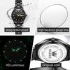 Orologio marca OLEVS con diamanti incastonati, impermeabile, luminoso, al quarzo, per donna 5563