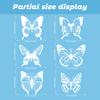 Spring 2026 White Butterfly Hummingbird Flower Static Cling Window Stickers No Residue Decorative Safety