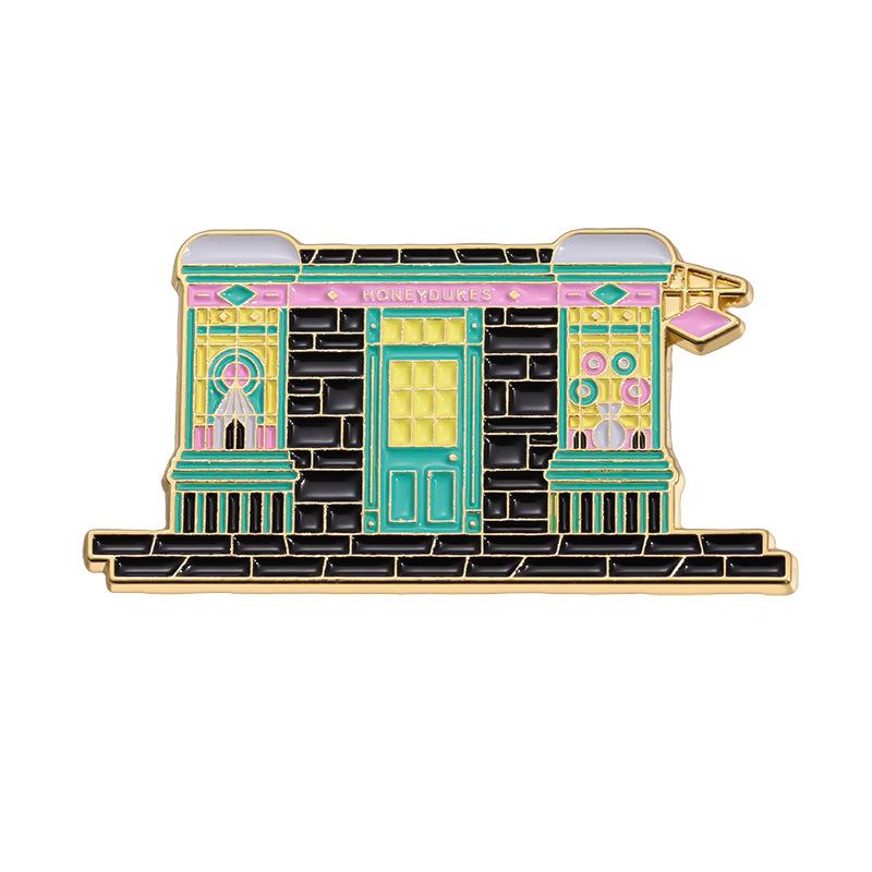 

Building Colorful Eyecatching Style Brooch Unique Alloy Pin Versatile Accessory QHXZ1432