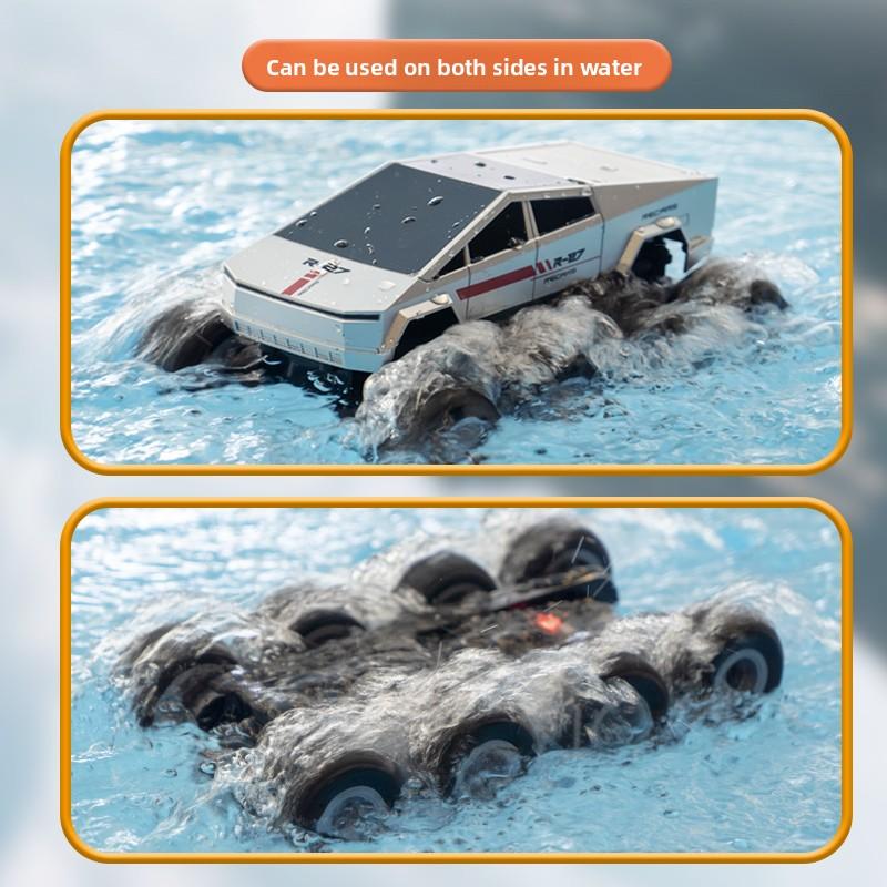 Amphibious Remote Control Car Cyber Off-Road Car Children's Large Bigfoot Car 4WD Drift Boy Pickup