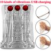 Silicone Aircraft Cup Penis Masturbation Cup for Men Vibration Blowjob Sucking Machine Transparent Soft Pussy Adult Sex Toy