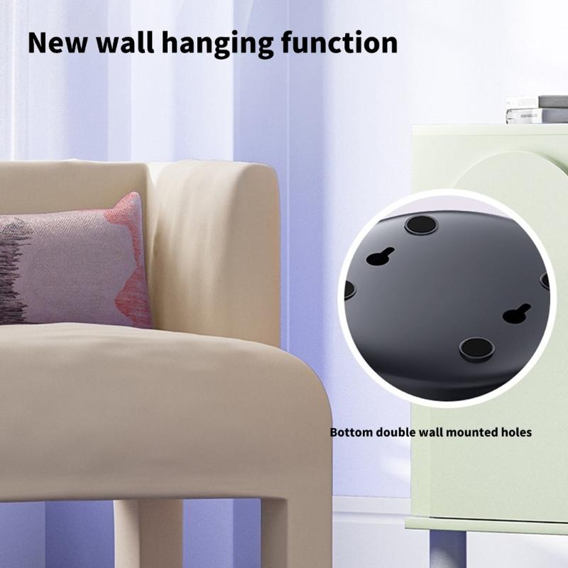 Quiet Powerful Fan Digital Display Fan 4000mAh Battery Fan ABS Texture Suitable for Bedroom Office and School Use