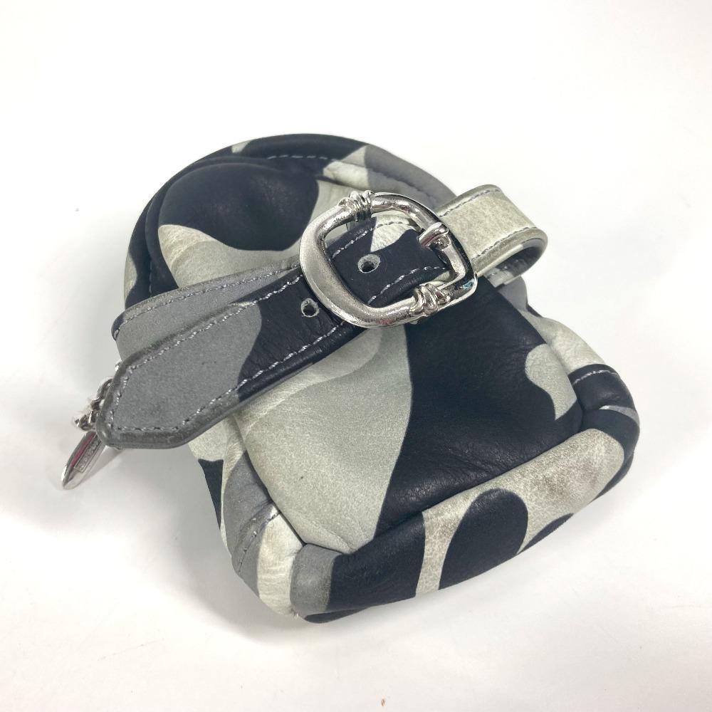 CHROME HEARTS WRISTHER BACK PACK Camouflage Pouch Bracelet Pouch Leather Gray
