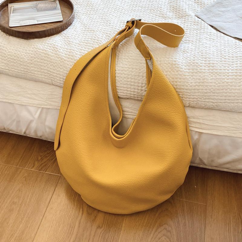 French Color Solid Vintage Inspired Commuter Magnetic Closure Mobile Travel Bag