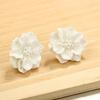 1 Pair Stud Earrings Anti-allergy Decorative Exquisite Temperament Hyperbole Flower Faux Pearl Earrings for Dating