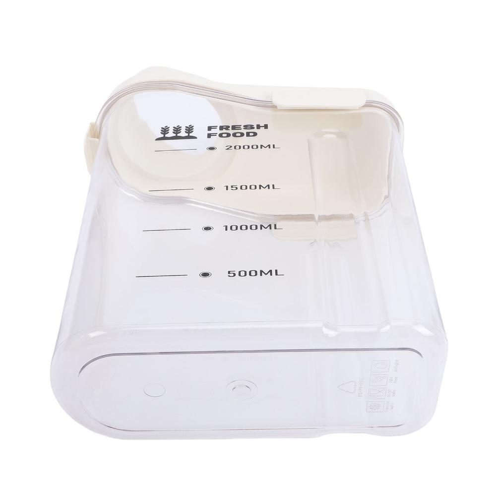 PET Plastic Rice Storage Container 2300ml Pet Food Container Food Storage Canister  For Home