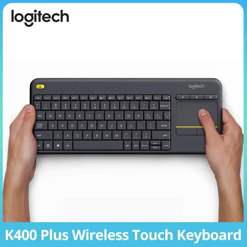 Logitech K400Plus Wireless Keyboard Touch Android Smart TV Computer Laptop Office Keyboard with Wireless 2.4G Receiver