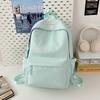 Schoolbag Korean ins new fresh and sweet backpack girl macaron color casual simple lightweight large capacity backpack