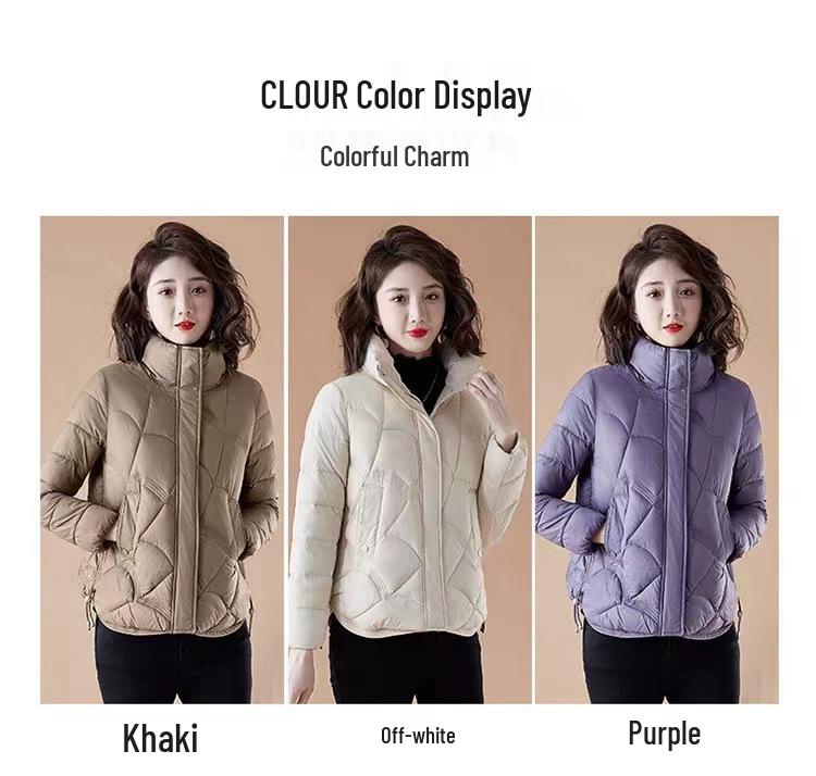 Women's Petite Loose-Fit Short Down Cotton Jacket - Autumn/Winter 2026