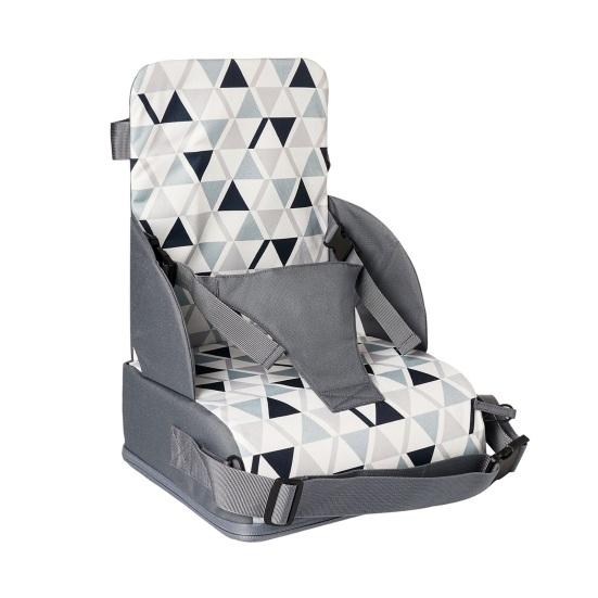 Fotelik dla malucha Oddychające krzesło kuchenne z oparciem Regulowane paski i podparcie poduszki Przenośne siedzisko do stołu jadalnego na posiłki rodzinne