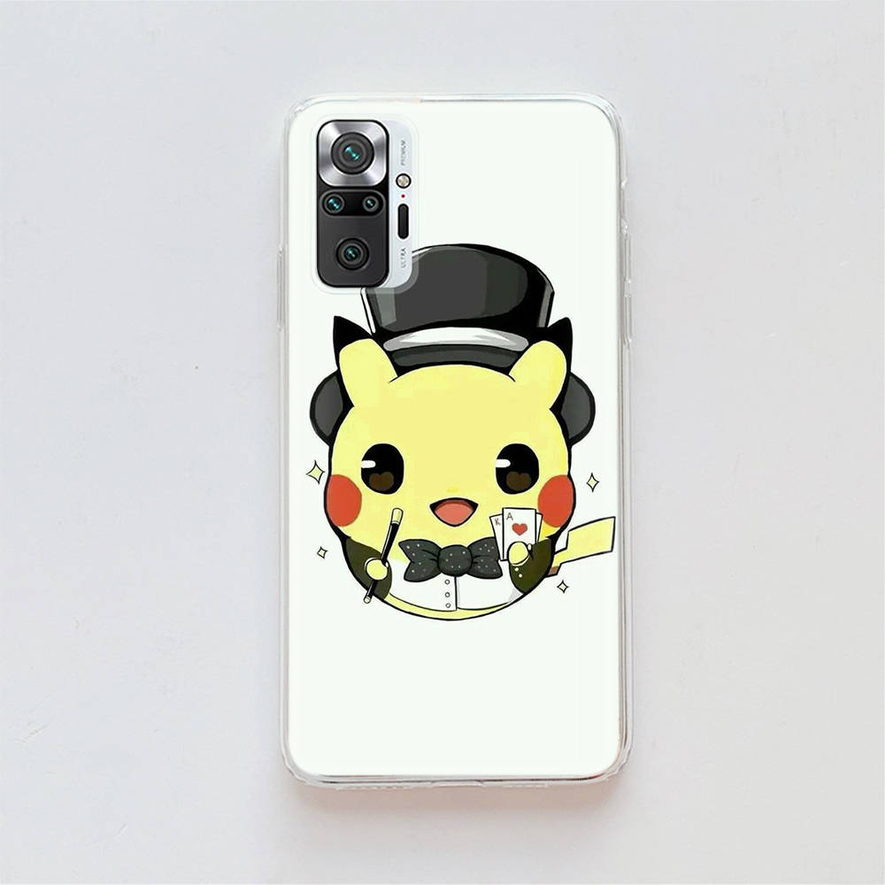 Transparent Case for Samsung A04 A14 A23 A34 A54 M23 M33 M52 M53 Realme Narzo 50 50I 50a Prime C35 C55 C30S 10 9 Pro K-90 Lovely Pikachu