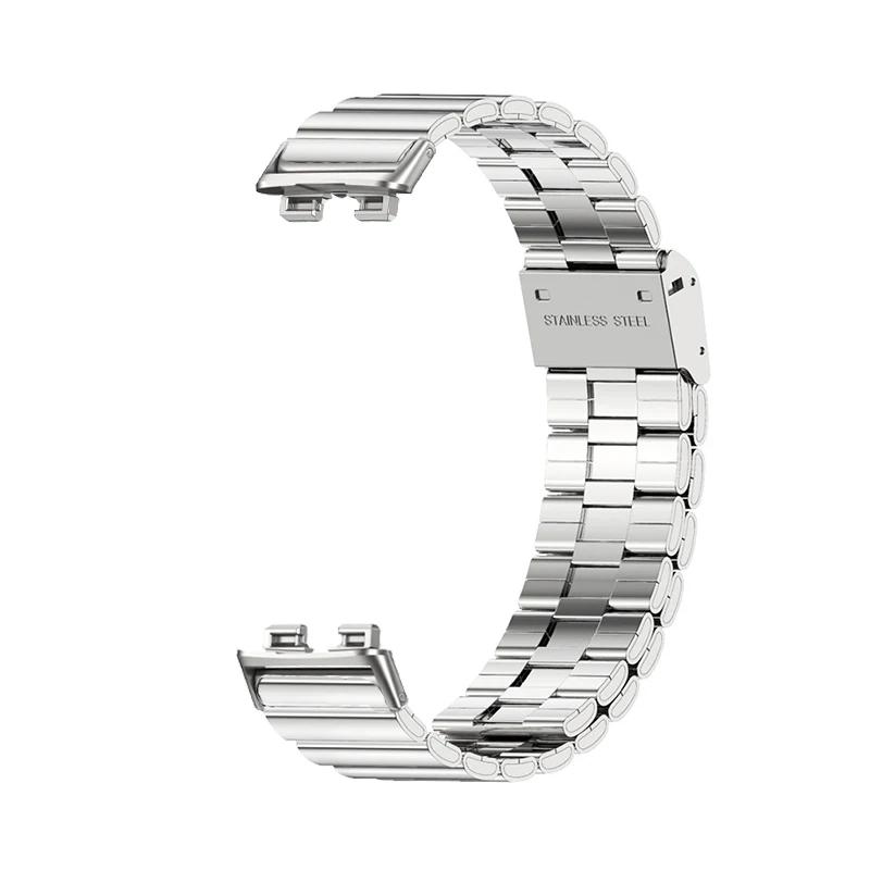 

For HONOR BAND 10 Stainless Steel Watchband For Honor Band 10/9 Metal Strap Correas reloj For honor band 9 Wristband Bracelets For Honor Band 10-9 серебряный