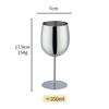 New Stainless Steel Wine Cup Cocktail Creative Metal Wine Bar Restaurant Champagne Red Wine Glass Bar Accessories